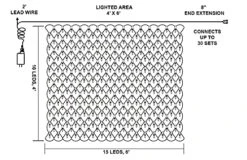 2???¡§???¡ì|150 LED Christmas Net Lights Decorations -Joiedomi image 4 268881ae dbe4 42d6 ae93 b8755830035d