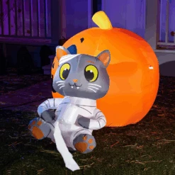 4 FT Tall Halloween Inflatable Mummy Cat Pumpkin -Joiedomi image 4 303a7e17 a8aa 40d6 9dd6 bb8a395eabf8