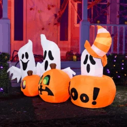 7ft Inflatable Horizontal Ghost With Pumpkins -Joiedomi image 4 41abf4d2 099c 4089 8df3 8a1051102280
