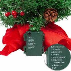 22in Prelit Tabletop Christmas Tree With Holy Leaves & Pine Cones 14 22in Prelit Tabletop Christmas Tree With Holy Leaves & Pine Cones -Joiedomi image 4 44bd27cf 239a 4f3c bea1 bf2c2a9ae78d