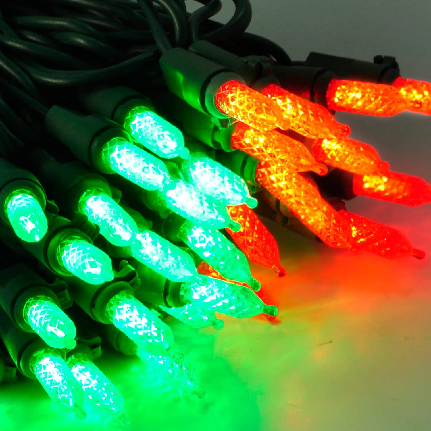 70 Red & Green M5 LED Green Wire String Lights 6 70 Red & Green M5 LED Green Wire String Lights - Image 4