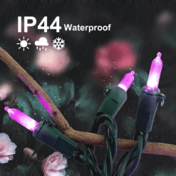 52.5 FT 200 Count Christmas Purple Green Wire String Lights -Joiedomi image 4 550d234e 0959 4fcd 986b 277520de8302