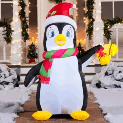 Tall Christmas Holiday Penguin Inflatable (5 Ft) -Joiedomi image 4 5b855e31 7791 435f 94a4 6306eb5f2f84