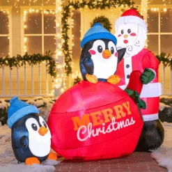 Large Penguins With Santa Inflatable (7 Ft) 14 Large Penguins With Santa Inflatable (7 Ft) -Joiedomi image 4 5c31acac 1eaa 4887 9040 f9756f0e50bd
