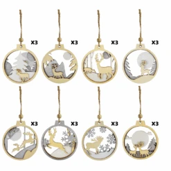 24 Pcs Christmas Wooden Ornaments Reindeer 10 24 Pcs Christmas Wooden Ornaments Reindeer -Joiedomi image 4 6b182134 e6f3 4667 b665 f2870bfcdb02