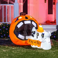 6ft Halloween Trick Or Treat - Pumpkin Eat Ghosts 12 6ft Halloween Trick Or Treat - Pumpkin Eat Ghosts -Joiedomi image 4 973ef432 8f5e 4484 b3e7 7ddbdc88f86d