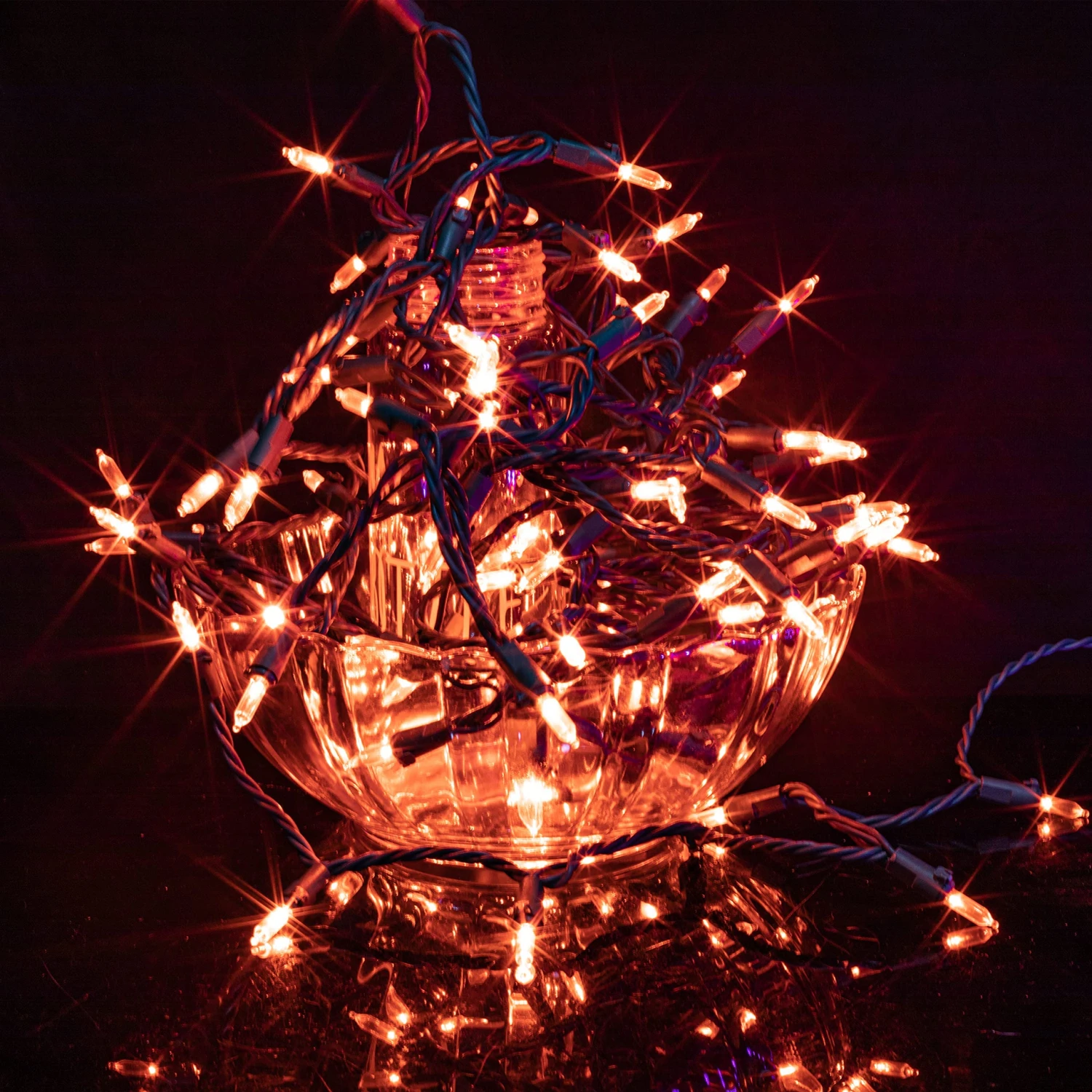 52.5 FT 200 Count Christmas Orange Green Wire String Lights 6 52.5 FT 200 Count Christmas Orange Green Wire String Lights - Image 4