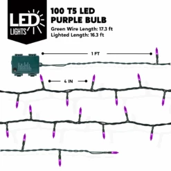 17.3 FT 50-Counts Purple LED String Lights, 2 Pack 13 17.3 FT 50-Counts Purple LED String Lights, 2 Pack -Joiedomi image 4 a03cd900 9fd5 44fa baf5 52c277e36b8d