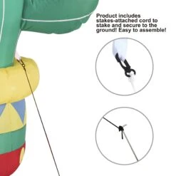 Large Inflatable Decoration Cinco De Mayo Cactus Guitar (6 Ft) -Joiedomi image 4 af613e72 8b08 4159 ad75 b77e54313a8a