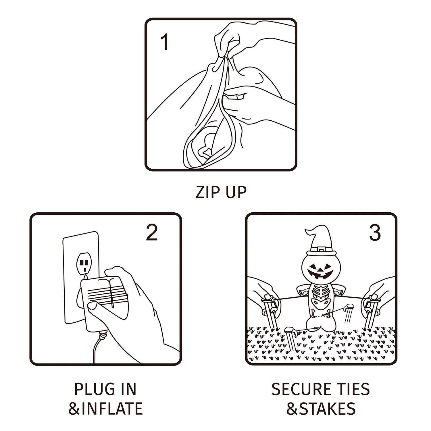 Tall Panoramic Projection Pumpkin Inflatable (4 Ft) 5 Tall Panoramic Projection Pumpkin Inflatable (4 Ft) - Image 4