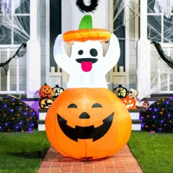 Tall Halloween Ghost In Pumpkin Inflatable (5 Ft) 13 Tall Halloween Ghost In Pumpkin Inflatable (5 Ft) -Joiedomi image 4 ed17c9af 453d 4251 a0ab 9746724fa98d