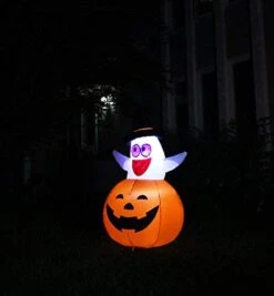 Tall Ghost With Witch Hat In Pumpkin Inflatable (4.5 Ft) 12 Tall Ghost With Witch Hat In Pumpkin Inflatable (4.5 Ft) -Joiedomi image 4 f65d520c 511c 4c8b 8acf 4006addd63b1