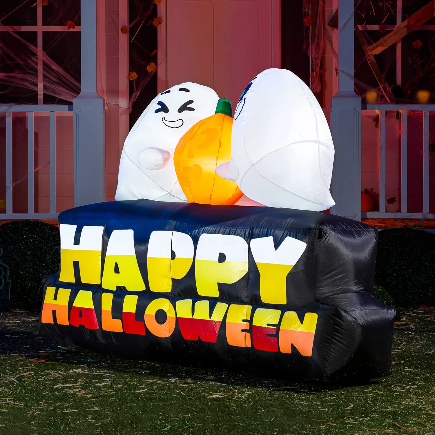 7ft Happy Halloween With Pumpkin And Characters 6 7ft Happy Halloween With Pumpkin And Characters - Image 4