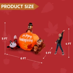 6ft Long Animal's Thanksgiving Thanksgiving Inflatable 13 6ft Long Animal's Thanksgiving Thanksgiving Inflatable -Joiedomi image 5 00ab7f6d 6e53 483f a115 05e40cb55730