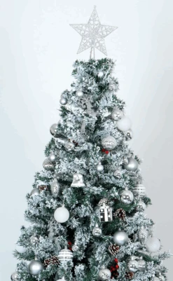 66 Pcs Christmas Assorted Ornaments Silver & White -Joiedomi image 5 23fe6d06 cd28 41fe 978e 8086f3b663db