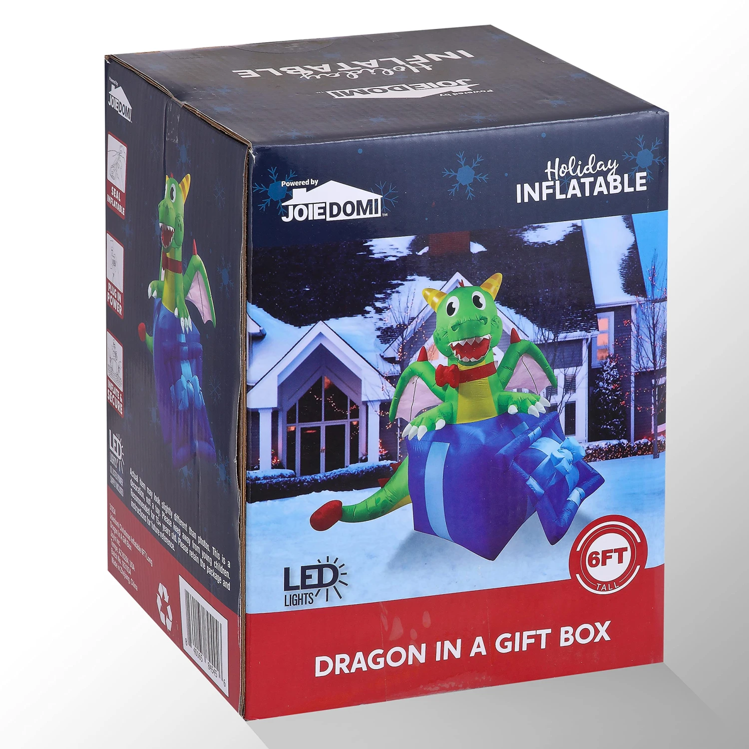 Dragon In A Gift Box Christmas Inflatable 7 Dragon In A Gift Box Christmas Inflatable - Image 5