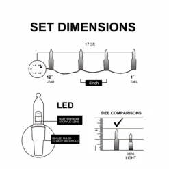 2x50 Multicolor LED Green Wire String Lights -Joiedomi image 5 38d5069a 819d 4afe ae74 558879c469b7