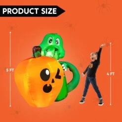 5ft Halloween Dinosaur Sitting On Pumpkin Inflatable 14 5ft Halloween Dinosaur Sitting On Pumpkin Inflatable -Joiedomi image 5 40c65eec 7895 4655 83a0 32d463c99713