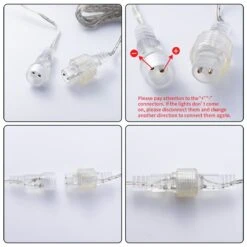 540 LED Meteor Shower Rain Lights 10 Tubes 50cm Warm White, 2 Pack -Joiedomi image 5 4b70ba98 b7bb 4c90 b7c5 695fe8cab5a4