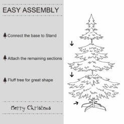 4FT DIY Christmas Tree -Joiedomi image 5 55a8dbcf e247 4976 81c0 fe4a8ad74152