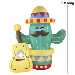 Large Inflatable Decoration Cinco De Mayo Cactus Guitar (6 Ft) -Joiedomi image 5 5ae70c0b a19c 43d1 84ed f841e2c568a8