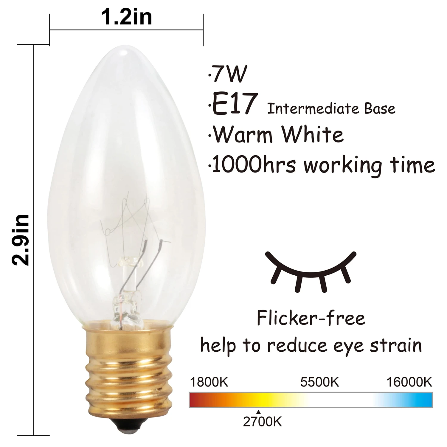 15.75ft 12Packs Christmas Warm White C9 Pathway Marker 7 15.75ft 12Packs Christmas Warm White C9 Pathway Marker - Image 5