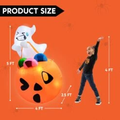 5ft Halloween Ghost Lift Pumpkin Candy Bag -Joiedomi image 5 6b46bbeb a077 469b b0a1 0a4c82b3154a