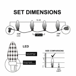 16.4 FT Christmas Multicolor String Lights -Joiedomi image 5 6bcb9334 007f 46f5 a71a 865b338a7ca7