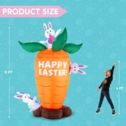 6ft Easter Inflatable Decoration Carrot 13 6ft Easter Inflatable Decoration Carrot -Joiedomi image 5 6f37a17c 2c34 45e1 965f 0526cf182ff9