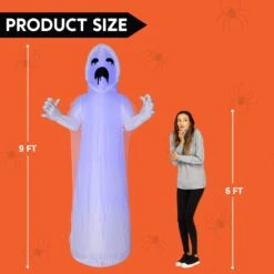 Jumbo Spooky Scary Horror Ghost Inflatable (9 Ft) 14 Jumbo Spooky Scary Horror Ghost Inflatable (9 Ft) -Joiedomi image 5 8f810002 d889 4dcb a2be df06bf6d180e