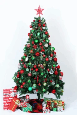 132 Pcs Red, Green, White Christmas Assorted Ornaments With A Silver Star Tree Topper 15 132 Pcs Red, Green, White Christmas Assorted Ornaments With A Silver Star Tree Topper -Joiedomi image 5 9e86d149 4248 4bdd 80d9 a8283abb01cb
