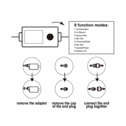 500 Multicolor LED Green Wire String Lights -Joiedomi image 5 a2537c82 145c 48a9 be01 ec26db81d053