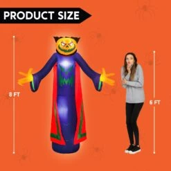 Jumbo Pumpkin Wizard Inflatable (8 Ft) -Joiedomi image 5 b74726a6 a1d6 42f0 a406 e5bdf11564d9