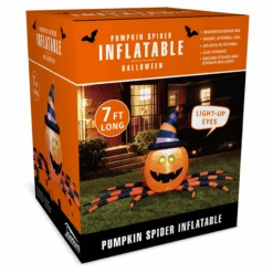 Large Pumpkin Spider Inflatable (7 Ft) -Joiedomi image 5 dd649c44 fac0 4496 984b 9c81a63e50d8