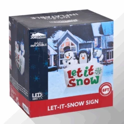6 FT Christmas Tall Inflatable Let-It-Snow Sign -Joiedomi image 5 e3db1dac 7f3c 4530 be98 598da129c64e