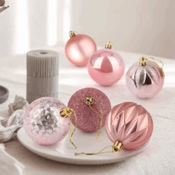 24ct 6CM Basic Christmas Ball Ornaments - Rose Gold -Joiedomi image 5 f6aab850 fe0e 418b 92dd 8cbaaa194804
