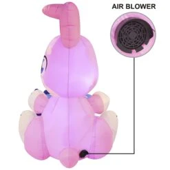 Large Easter Pink Bunny With Build-in LEDs Inflatable Outdoor Decorations (6ft) -Joiedomi image 5 f70190c8 05bc 45d7 8a09 640fd5c1b62d