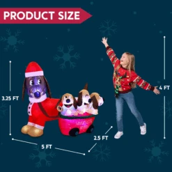 Tall Christmas Puppy Inflatable (5 Ft) -Joiedomi image 5 f71151a4 28fc 41e4 9dc9 127b91c281f0