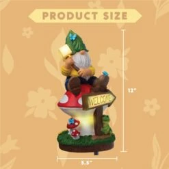 Solar Resin Welcome Board Gnome Light -Joiedomi image 6 07c99921 08fd 485d be2c b2a2cb8a7122