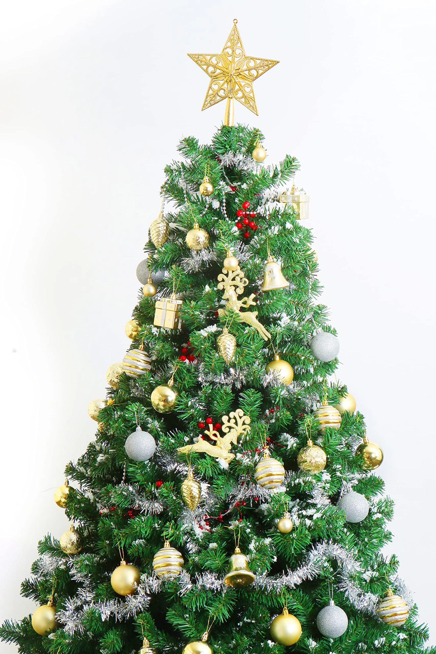 66 Pcs Christmas Assorted Ornaments Gold & Silver 8 66 Pcs Christmas Assorted Ornaments Gold & Silver - Image 6