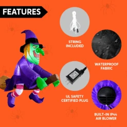 4ft Halloween Inflatable Tall Hanging Flying Witch -Joiedomi image 6 09cf57d5 26c2 4e29 8717 2eb5873def62