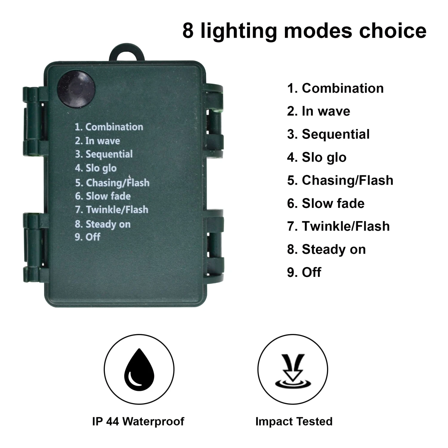 20in Christmas Wreath Flocked With LED Lights 8 20in Christmas Wreath Flocked With LED Lights - Image 6