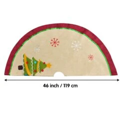 48in Burlap Christmas Tree Skirt (Snowman Tree) 14 48in Burlap Christmas Tree Skirt (Snowman Tree) -Joiedomi image 6 5051c904 defd 4131 b039 248c607cce65