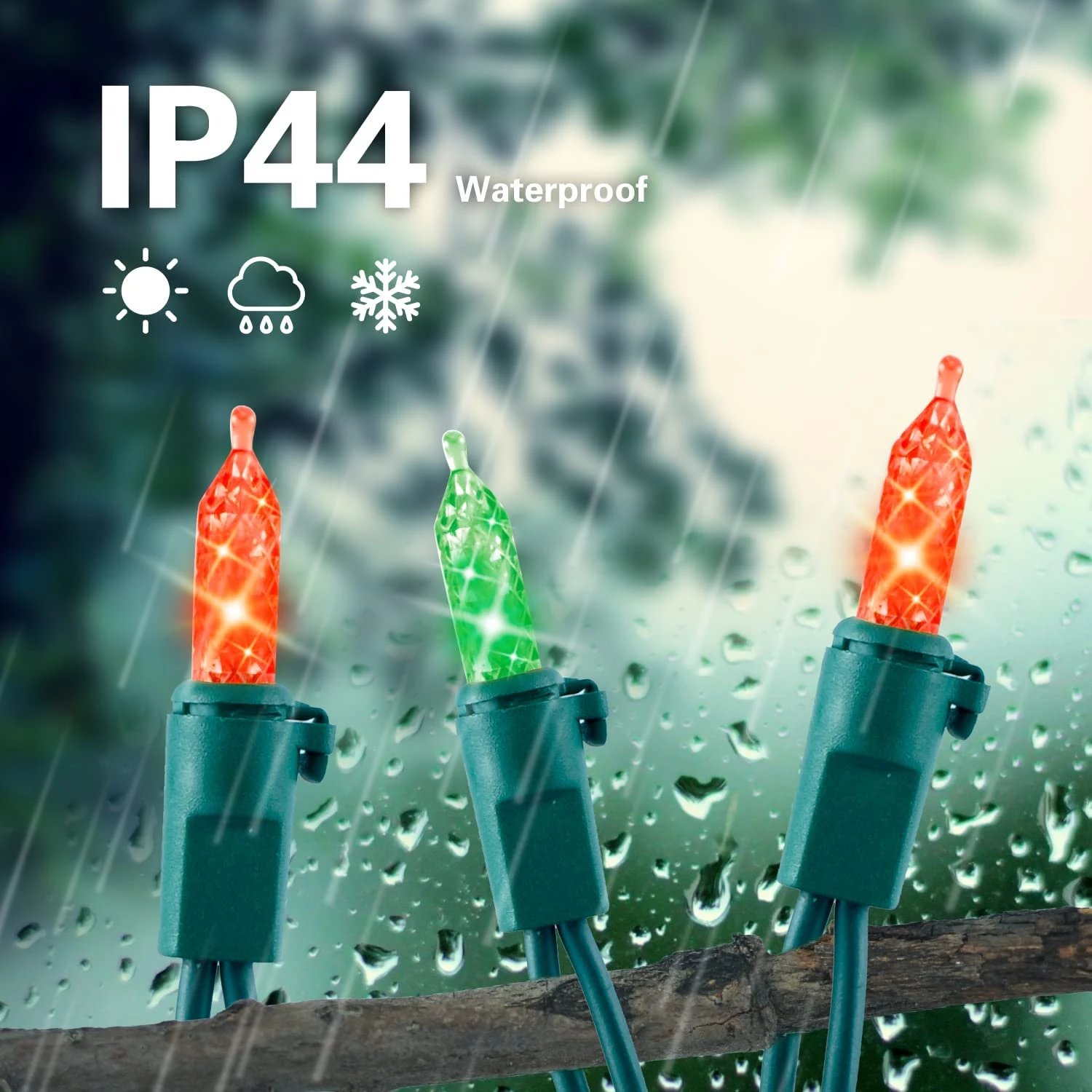 70 Red & Green M5 LED Green Wire String Lights 8 70 Red & Green M5 LED Green Wire String Lights - Image 6