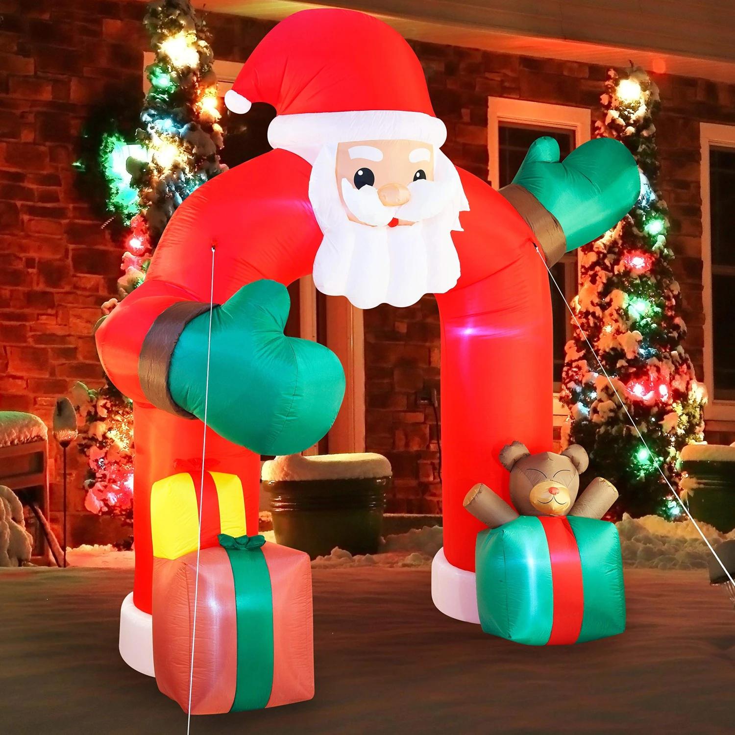 Giant Santa With Gift Boxes Archway Inflatable (11 Ft) 8 Giant Santa With Gift Boxes Archway Inflatable (11 Ft) - Image 6