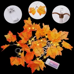 Jumbo Maple Leaves String Lights (3 Pack) -Joiedomi image 6 768dcf9a 9de6 43d9 b372 8fada4950447