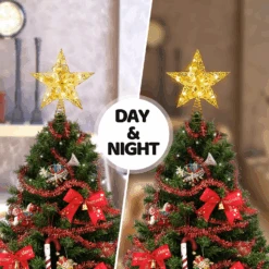 Gold Star Flower Tree Topper, Warm White -Joiedomi image 6 b08be765 9b7c 4e3d ba9e 057e092cb9c8