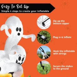 Halloween Large Twisting Ghosts On A Pumpkin Inflatable (6 Ft) 14 Halloween Large Twisting Ghosts On A Pumpkin Inflatable (6 Ft) -Joiedomi image 6 b3f96a7d a479 407b b1e9 f85030c67aac