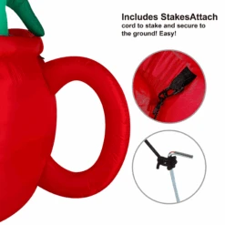 Dinosaur In A Huge Mug Christmas Inflatable -Joiedomi image 6 c098d7fa aca0 4b21 8790 11339a8137f3