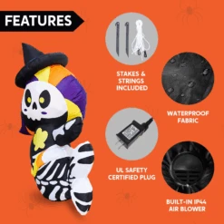 5 Ft Cute Halloween Skeleton Mermaid -Joiedomi image 6 d7fbbfd1 e306 4ec9 a770 8d8e3ee5a091